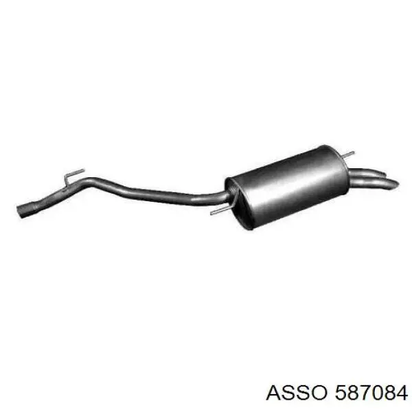 Выхлоп задний Asso 587084 цена, от 68.70 USD