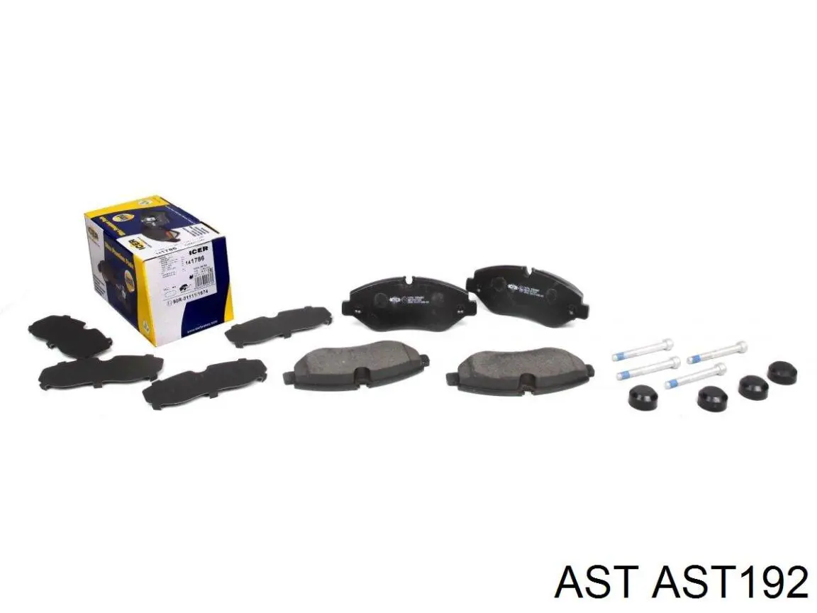 AST192 AST Колодки передние