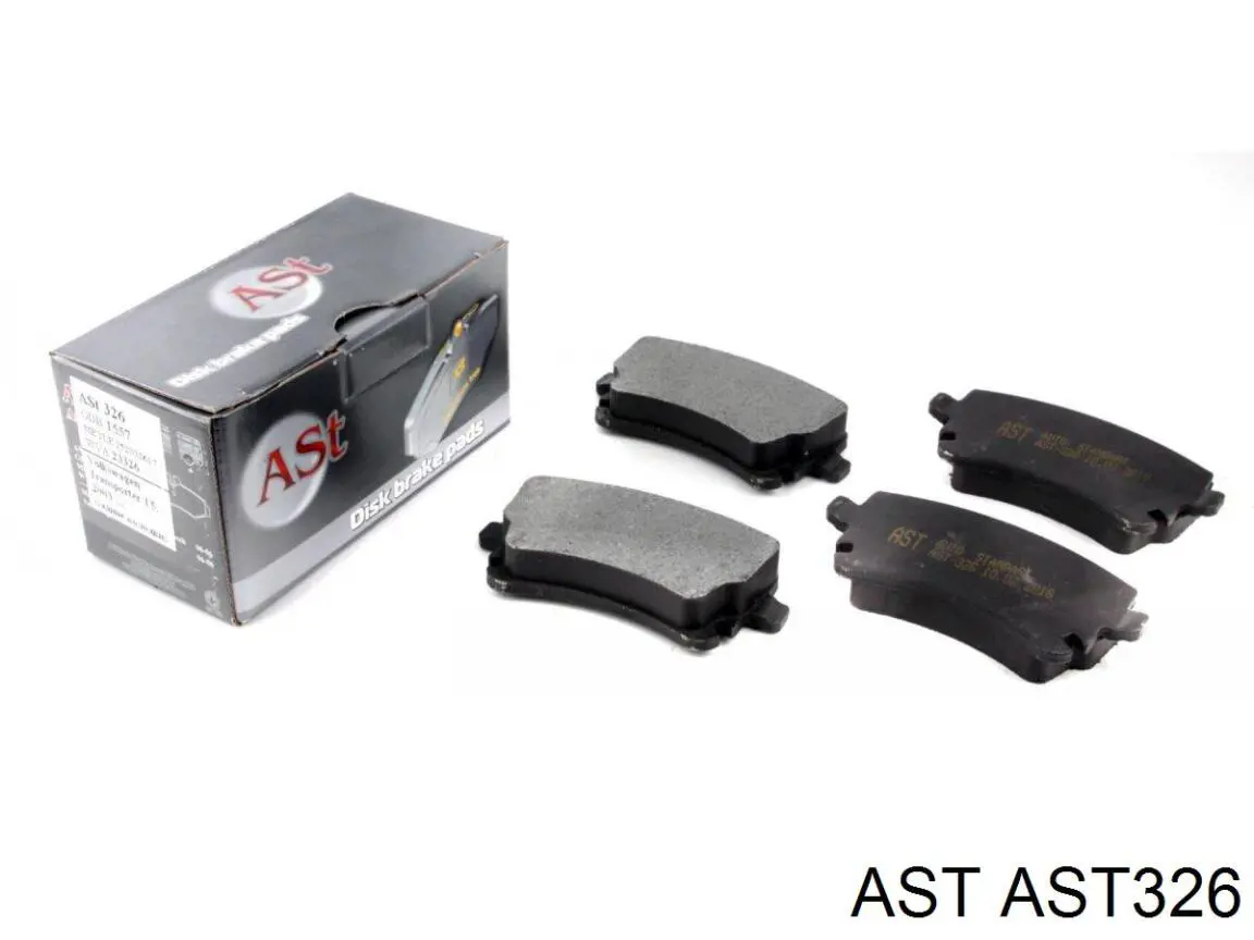 AST326 AST sapatas do freio traseiras de disco