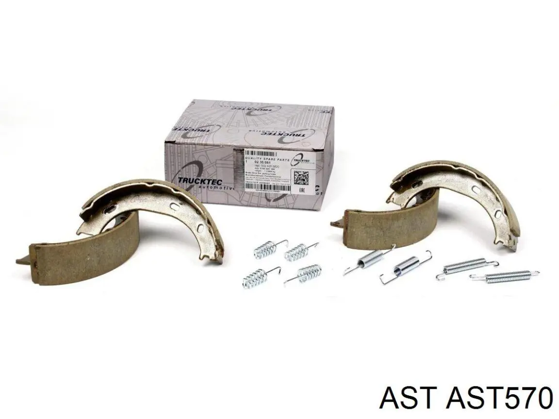 AST570 AST Тормозные колодки ручника