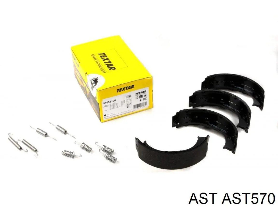 Тормозные колодки стояночного тормоза AST AST570 цена, от 14.48 USD