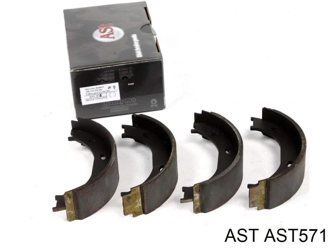 AST571 AST колодки ручника (стояночного тормоза)