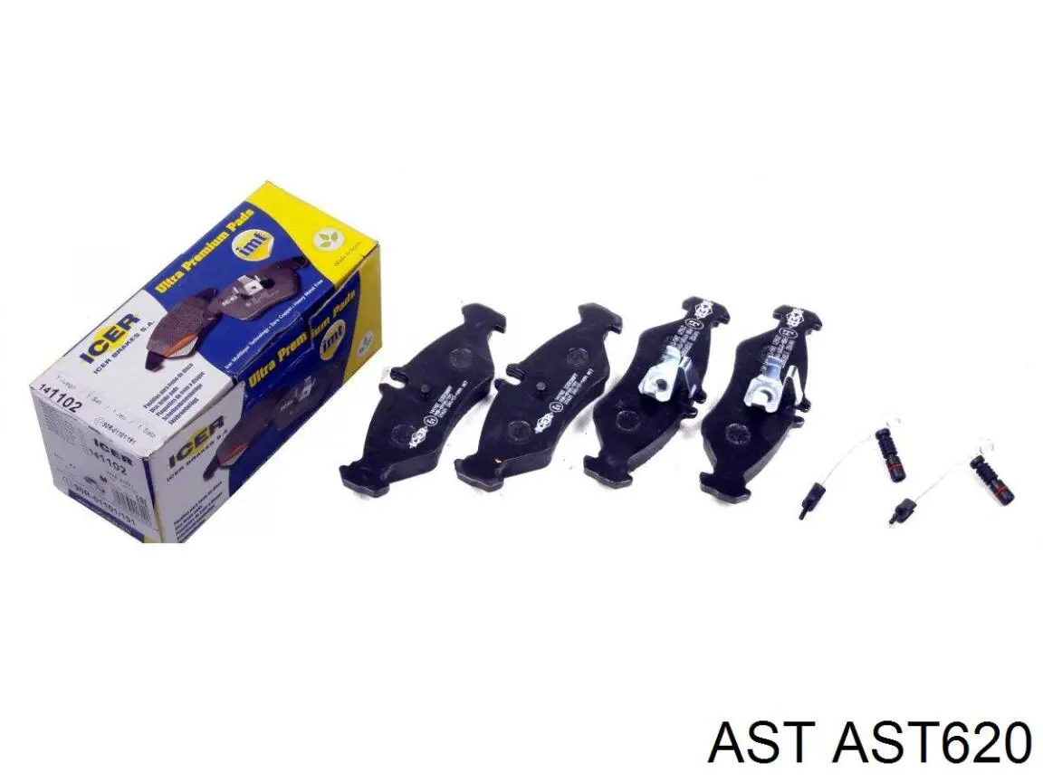 AST620 AST Колодки тормозные дисковые комплект