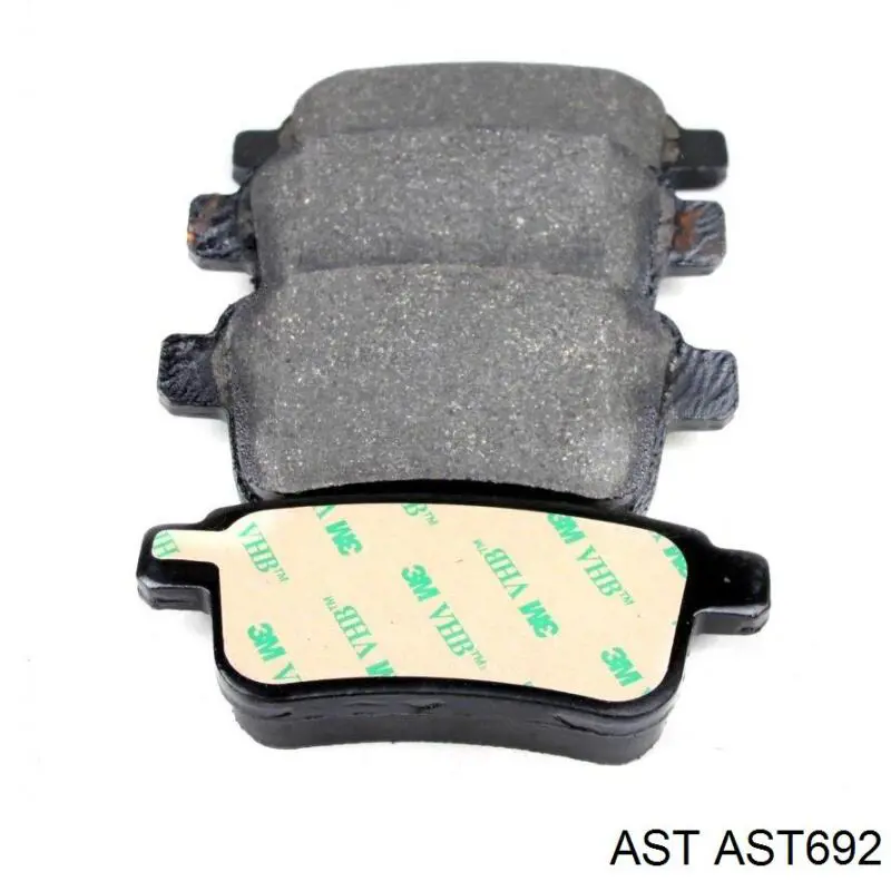 Колодки дисковые  AST AST692 цена, от 14.09 USD