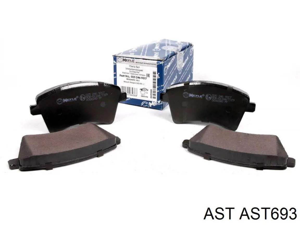 AST693 AST Колодки передние