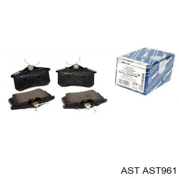 AST961 AST Колодки тормозные дисковые комплект
