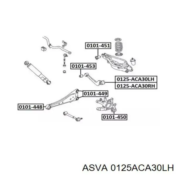 RL487020T Raiso Верхний рычаг задней подвески левый