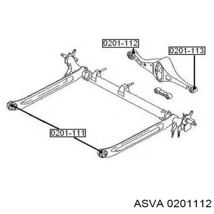 Штанга поперечной устойчивости задняя для Nissan Primera P12 седан ...