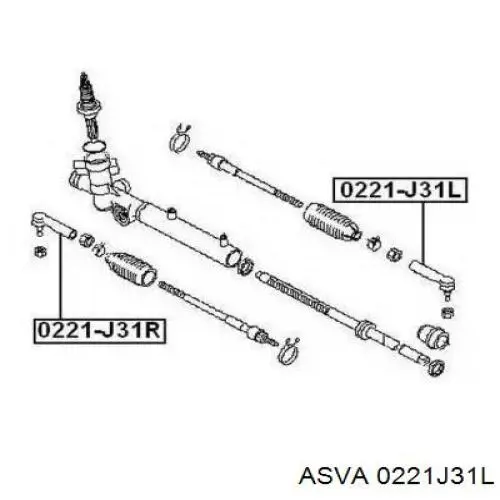  Рулевой наконечник Nissan Teana 