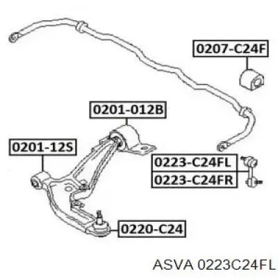 Линк стабилизатора, переднего, левый Hyundai/Kia S54822H1000 цена, от 498.75 UAH