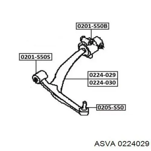 54500CG000 Hyundai/Kia Рычаг передней подвески нижний, правый