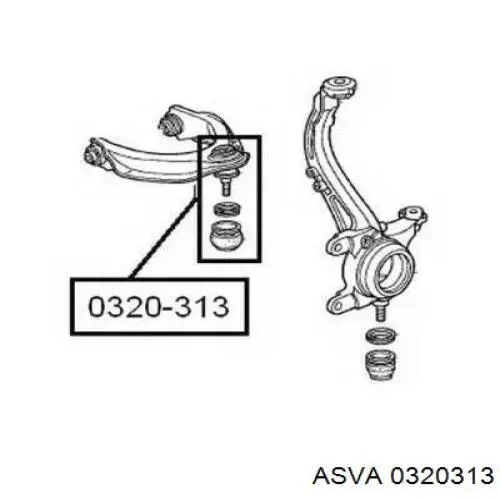 VKDS813022 SKF Верхние шаровые опоры