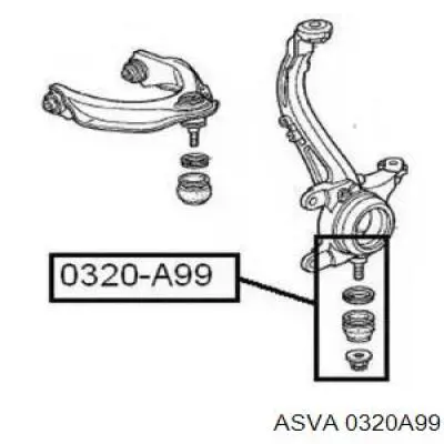 Нижняя шаровая опора Honda 51210SJK000