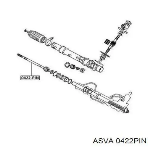 Рулевая тяга 0422PIN Asva