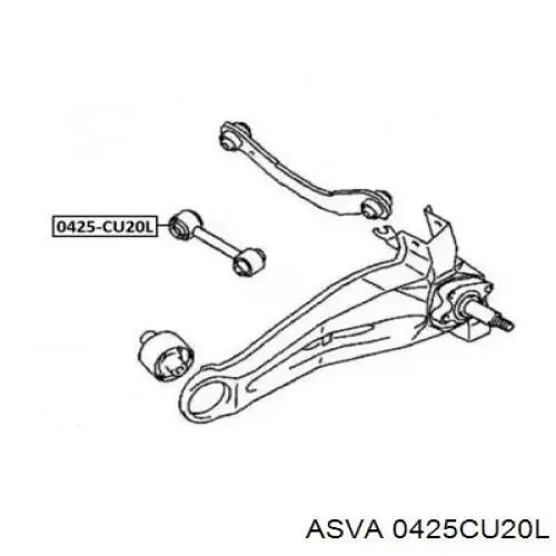 Тяга поперечная задней подвески 00005175EG Peugeot/Citroen
