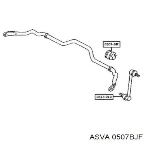 Втулка переднего стабилизатора на Mazda 323 S VI 