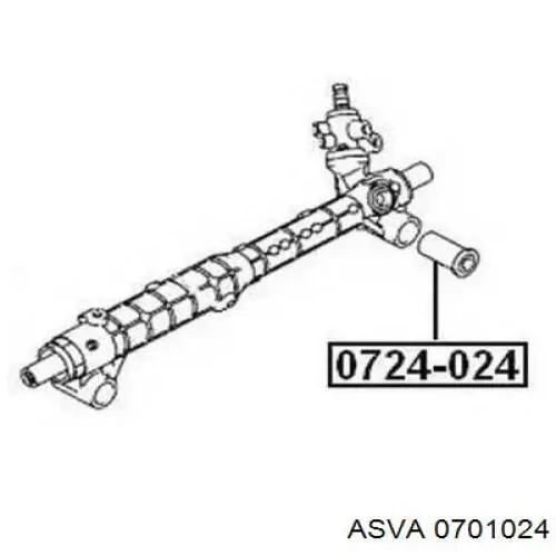 Сайлентблок крепления рулевой рейки ASVA 0701024