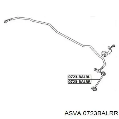 Стойка стабилизатора задняя правая Suzuki 4663080F00 цена, от 8.08 USD