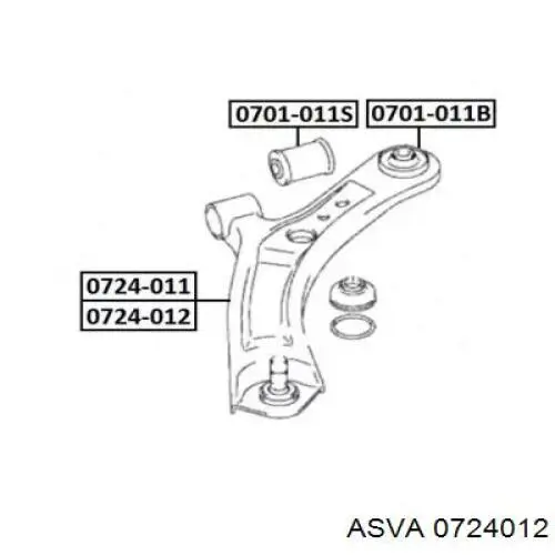 Правый рычаг передней нижней подвески Suzuki 4520154L00000 цена, от 70.46 USD
