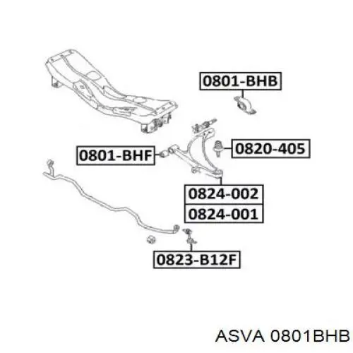 Сайлентблок переднего нижнего рычага SUSB14936 Moog