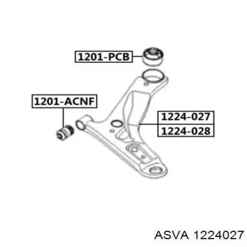 Рычаг передней подвески нижний правый CQ0195R CTR