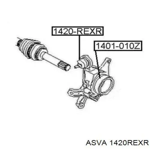 Шаровая опора задней подвески верхняя NTY ZSTDW001 цена, от 13.49 USD