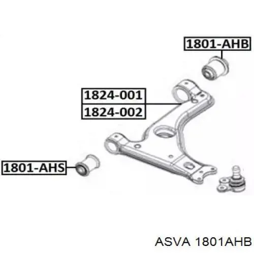 Сайлентблок переднего нижнего рычага Reinhoch RH145009