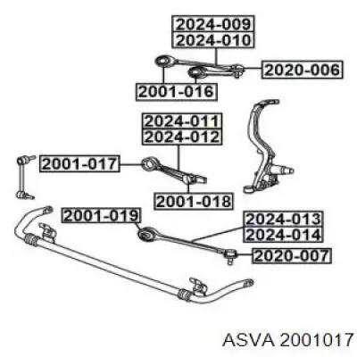 Сайлентблок переднего нижнего рычага K68191983AA Fiat/Alfa/Lancia