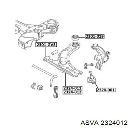 6R0407151C VAG Рычаг передней подвески нижний левый