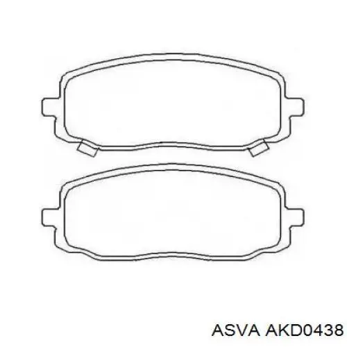 Передние тормозные колодки 1617267980 Eurorepar