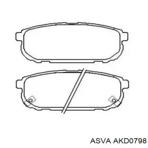 Задние тормозные колодки 583023EE00 Hyundai/Kia