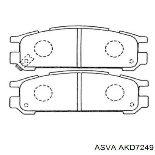 Задние тормозные колодки 26296AA080 Subaru