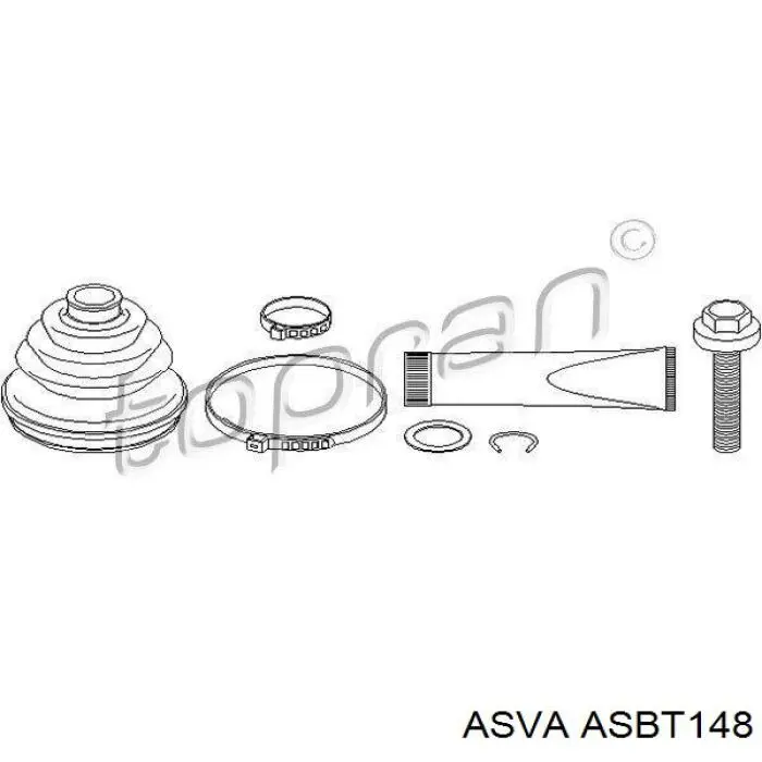 Пыльник ШРУСа наружный ASBT148 Asva