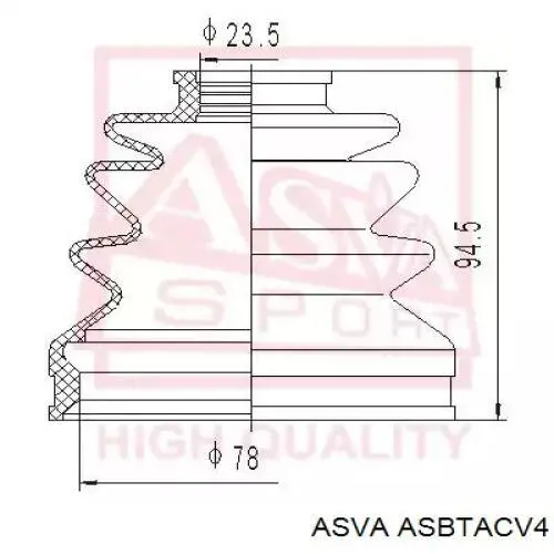ACVTO1018 Tenacity Пыльник шарнира привода