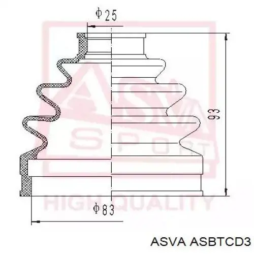Купить 495941H211 Hyundai/Kia Пыльник шарнира угловых скоростей наружный правый