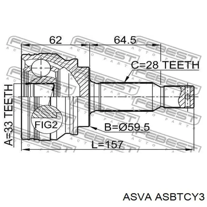 Пыльник ШРУСа передней полуоси наружный Febi 43797