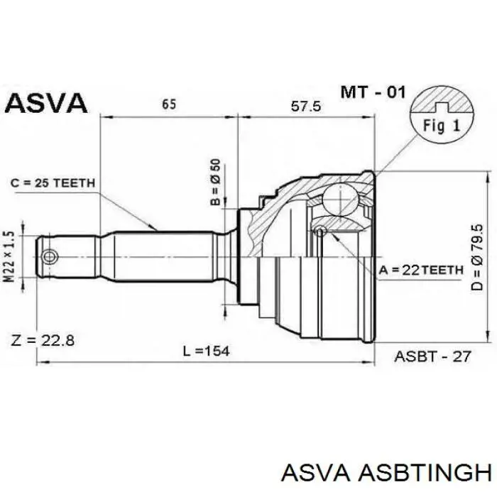 Пыльник ШРУСа внутренний, левый Mazda GD3622540