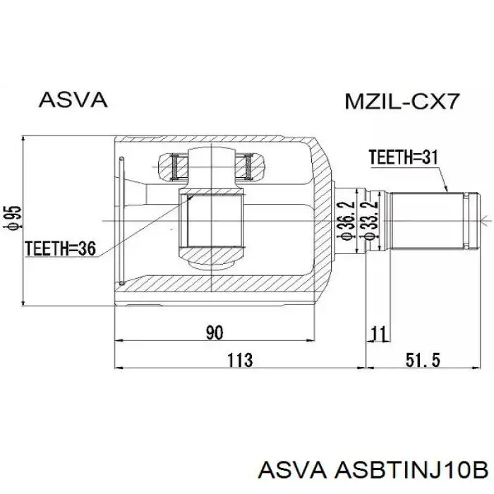 Пыльник шарнира угловых скоростей внутренний передний правый Pascal G65004PC цена, от 6.70 USD