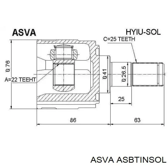 Купить 495422L001 Hyundai/Kia Пыльник гранаты внутренний, передней полуоси