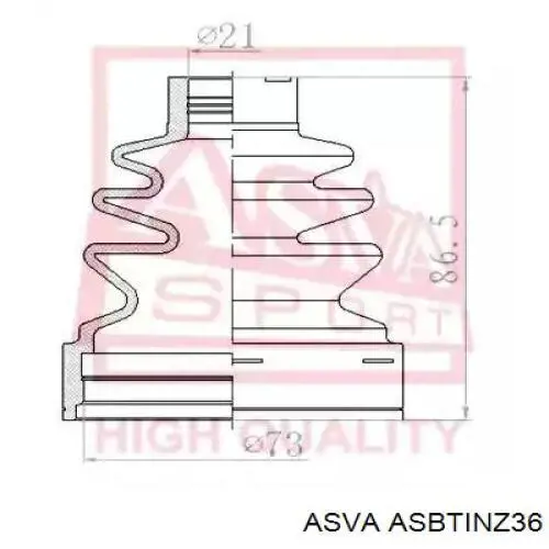 ШРУС наружный передний ASBTINZ36 Asva