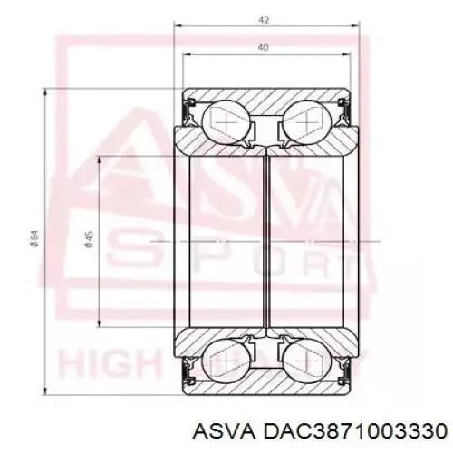 Подшипник ступицы DAC3871W2CS70 Koyo
