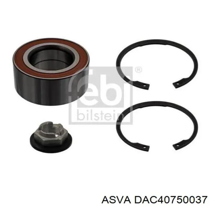 DAC40750037 Asva Подшипник ступицы задней