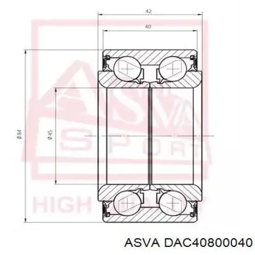 Подшипник ступицы KWD1320 Dayco