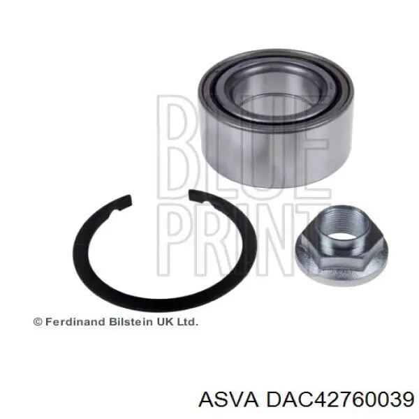 Підшипник маточини передньої DAC42760039 Asva