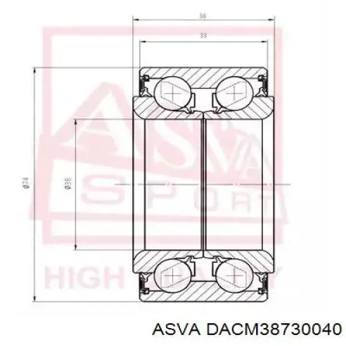 Комплект подшипника ступицы колеса Denckermann W413580 цена, от 27.32 USD
