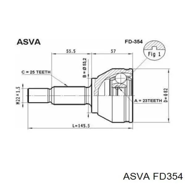 ШРУС наружный передний 6370 Cevam