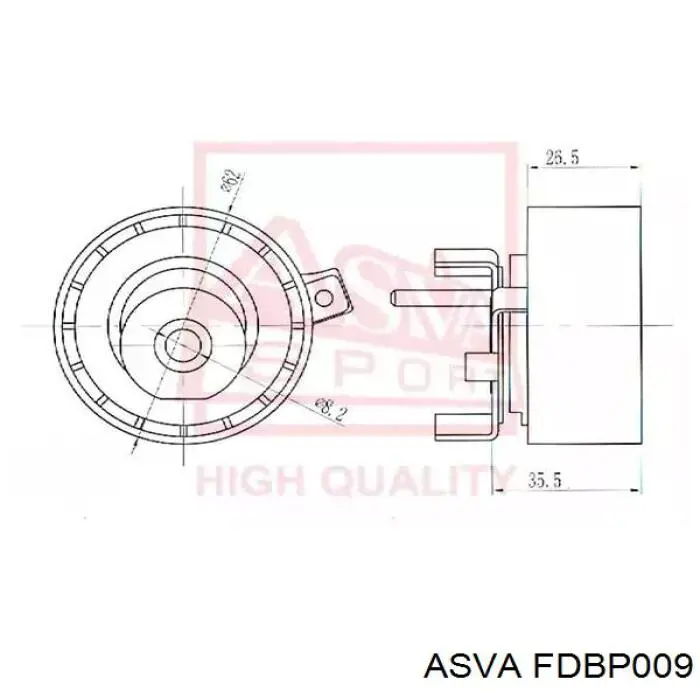 Ролик натяжителя ремня газораспределения Kamoka R0481 цена, от 19.18 USD