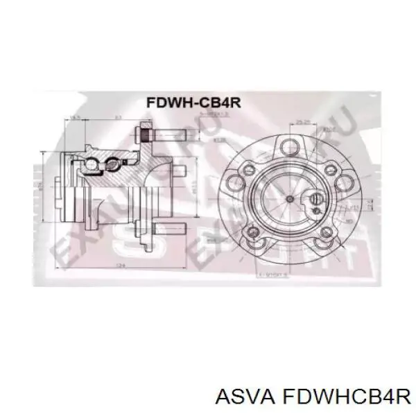 Ступица задняя FDWHCB4R Asva