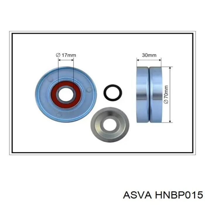 HNBP015 Asva Натяжитель клинового ремня