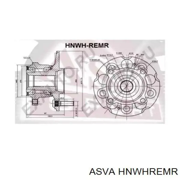 Ступица задняя 330650 Maxgear